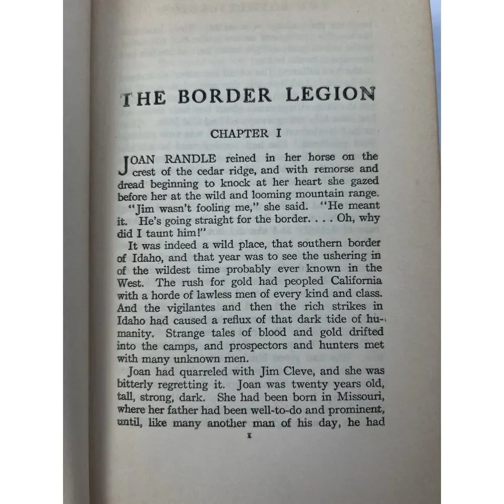 Zane Grey Books The Border Legion, The Rainbow Trail Vintage Western Adventure